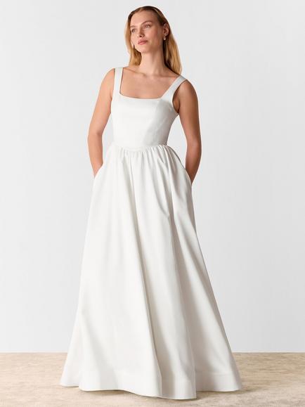 Whistles Lettie Wedding Dress, Ivory, Ivory