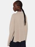 Whistles Rib Collar Cardigan, Oatmeal