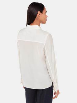 Whistles Ultimate Silk Shirt - view 2, Ivory