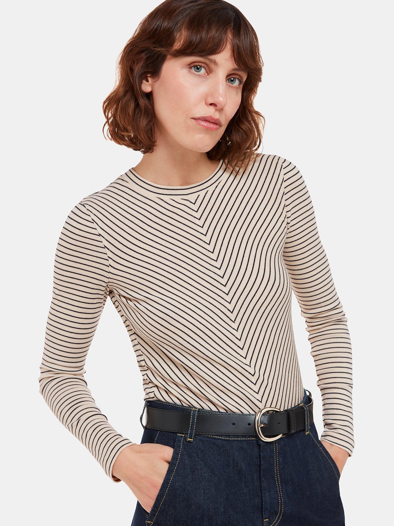 Whistles Chevron Stripe Top, Multi, 6