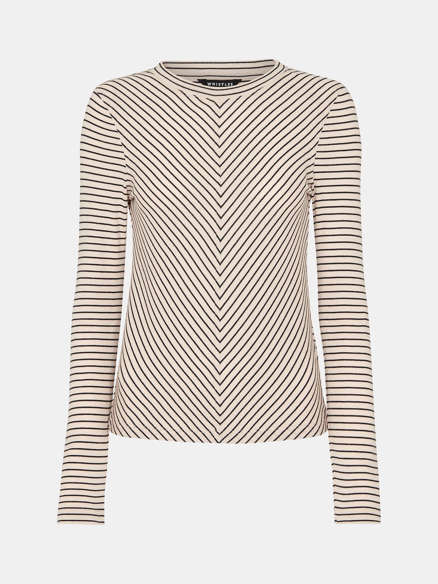Whistles Chevron Stripe Top, Multi, 6