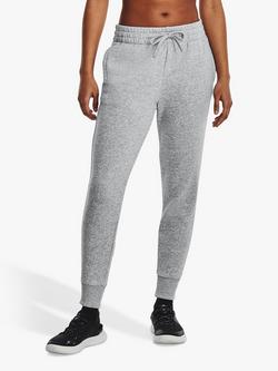 Under Armour Rival Ultra Soft Joggers, Heather/White, Heather / White