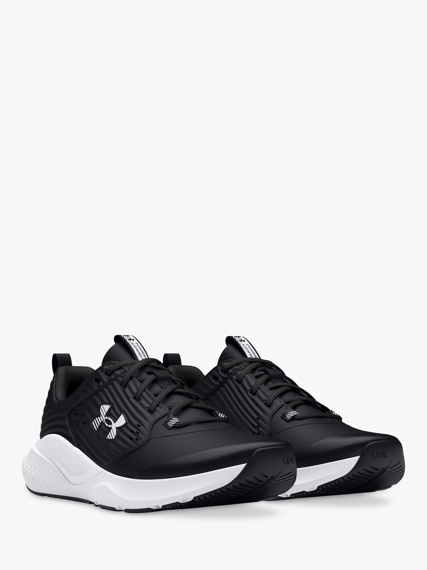 Product image 3 of 6, which shows Under Armour Charged Men's Running Shoes, Black/White, 9