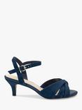 Paradox London Talor Wide Fit Shimmer Mid Heel Sandals