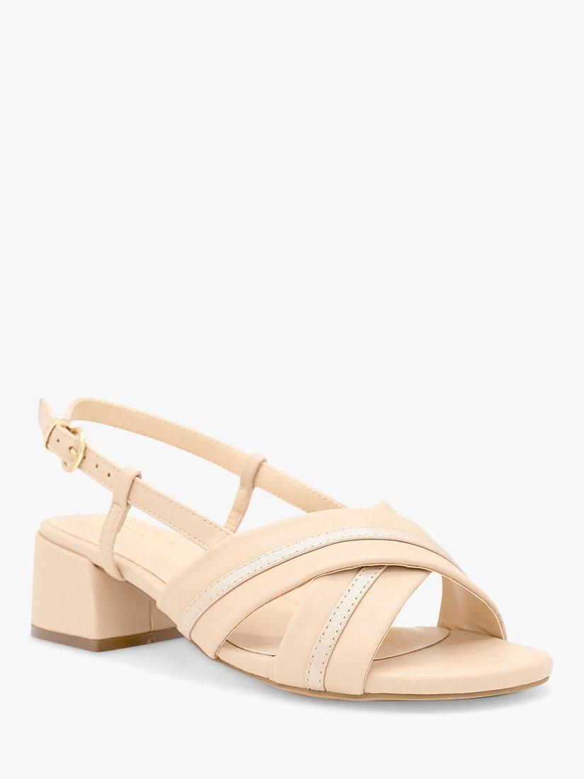 Paradox London Nancy Wide Fit Slingback Sandals, Nude, 3W