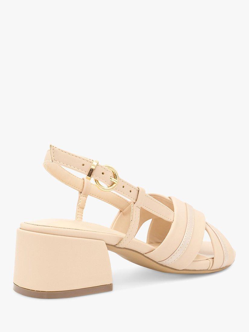 Paradox London Nancy Wide Fit Slingback Sandals, Nude, 3W