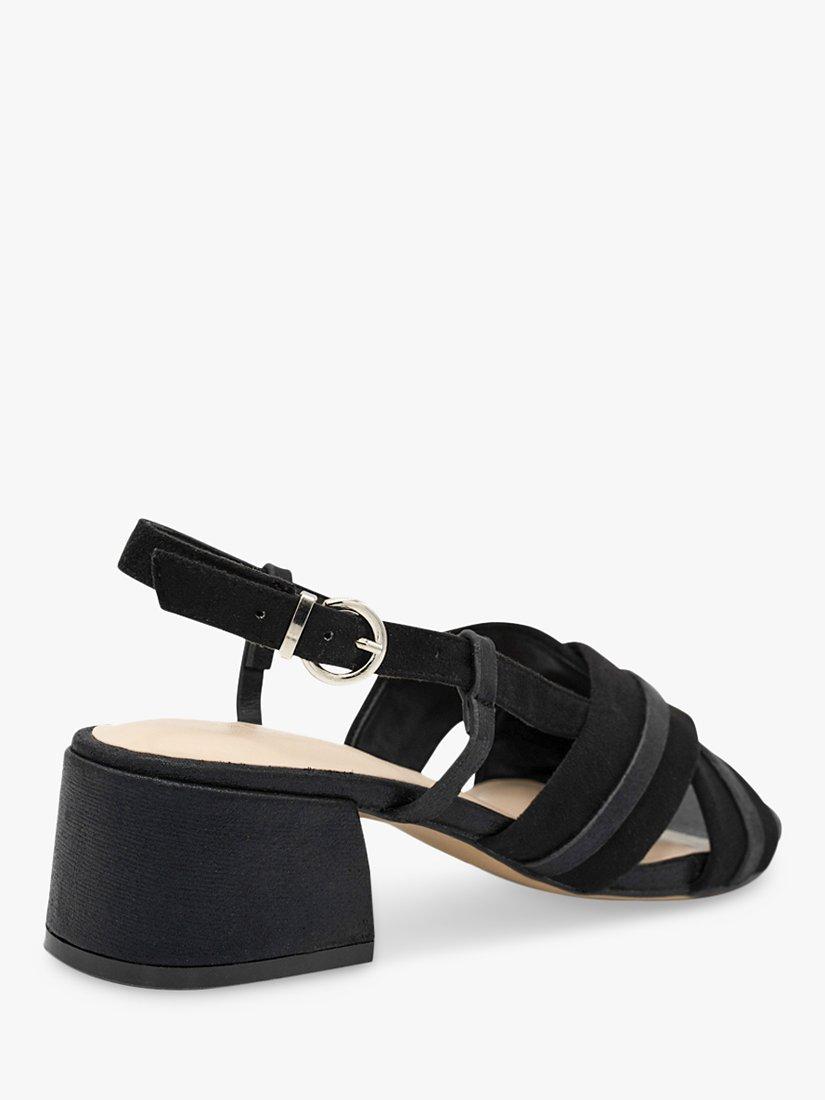 Product image 4 of 5, which shows Paradox London Nancy Wide Fit Slingback Sandals, Black, 3W