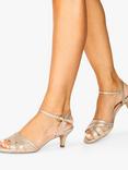 Paradox London Mowenna Shimmer Heel Sandals