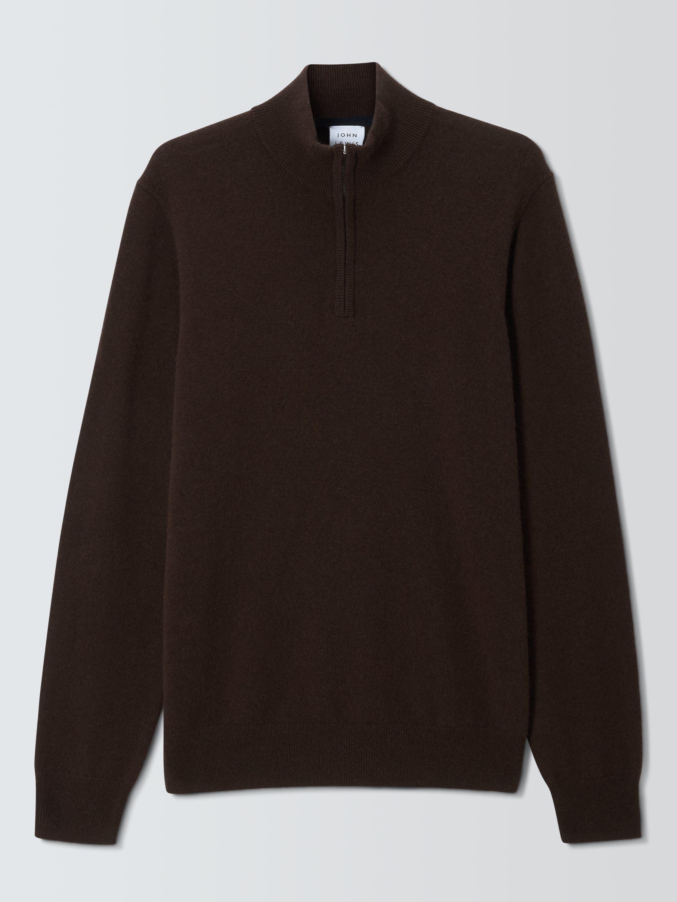 John lewis half zip jumper sale