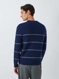 John Lewis Cashmere Crew Neck Wide Stripe Knit Jumper