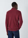 John Lewis Cashmere Half Zip Jumper, Ruby Wine