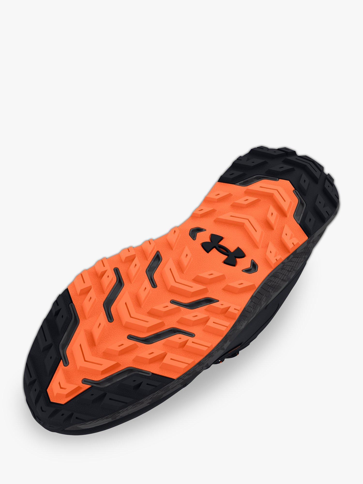 Product image 4 of 6, which shows Under Armour Bandit Trail 3 Men's Running Shoes, Black/Orange Blast, 10