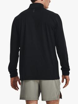Under Armour Qualifier 1/4 Zip Top, Black/Reflective - view 2, Black/Reflective
