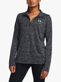 Under Armour Tech 1/2 Zip Training Top, Black/White