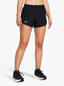 Under Armour Fly-By 3" Women's Running Shorts, Black/Reflective, Black / Reflective