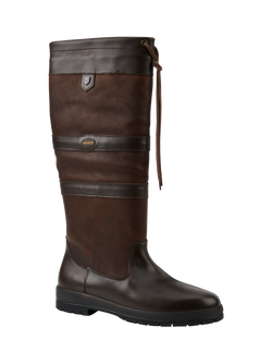 Dubarry Galway Leather Waterproof Knee High Boots - view 2, Mocha