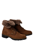 Dubarry Glengarriff Suede Lace Up Hiker Boots, Walnut
