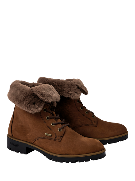 Dubarry Glengarriff Suede Lace Up Hiker Boots, Walnut - view 2, Walnut