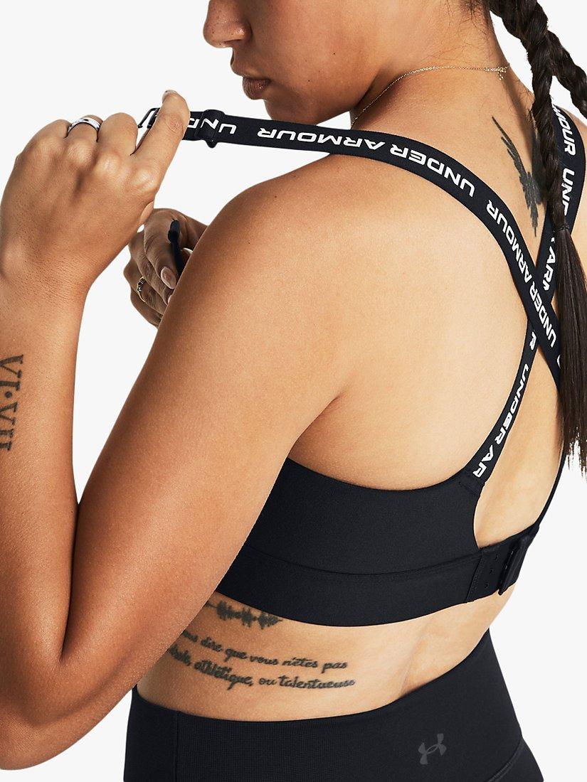 Product image 3 of 8, which shows Under Armour Infinity 2.0 High Support Sports Bra, Black, XS