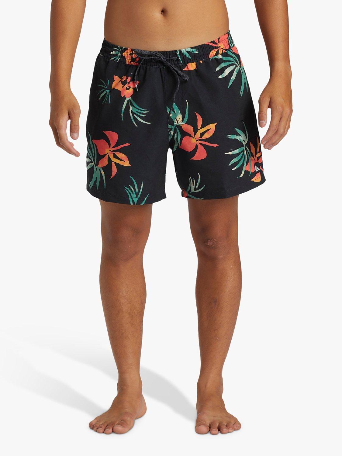 Quiksilver Mix Volley Swim Shorts, Black/Multi