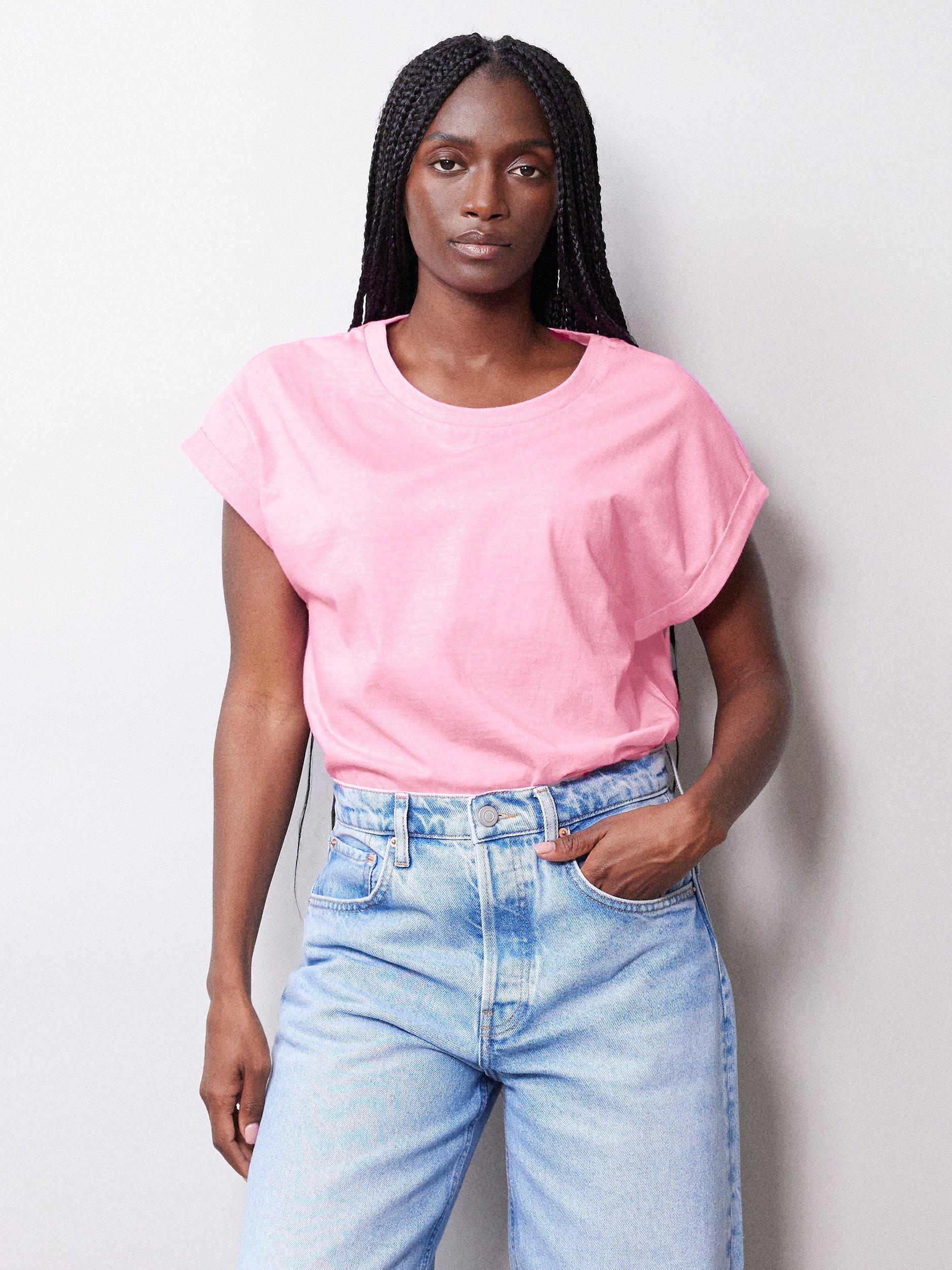 Albaray Roll Back T-Shirt, Pink