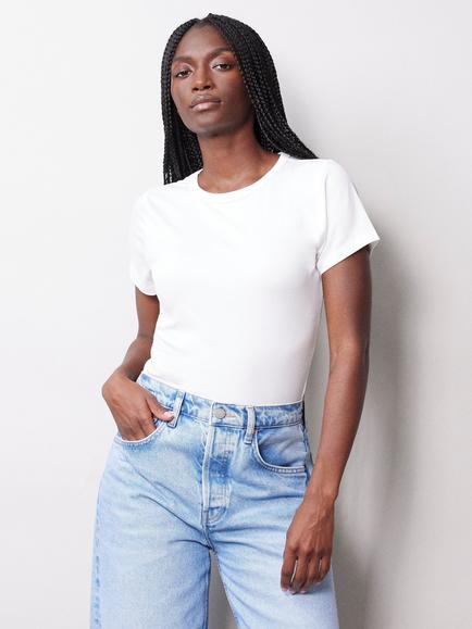 Albaray Fitted Ecovero T-Shirt, White