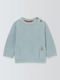 John Lewis Baby Cotton Jumper, Blue