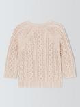 John Lewis Baby Cable Knit Jumper, Oatmeal