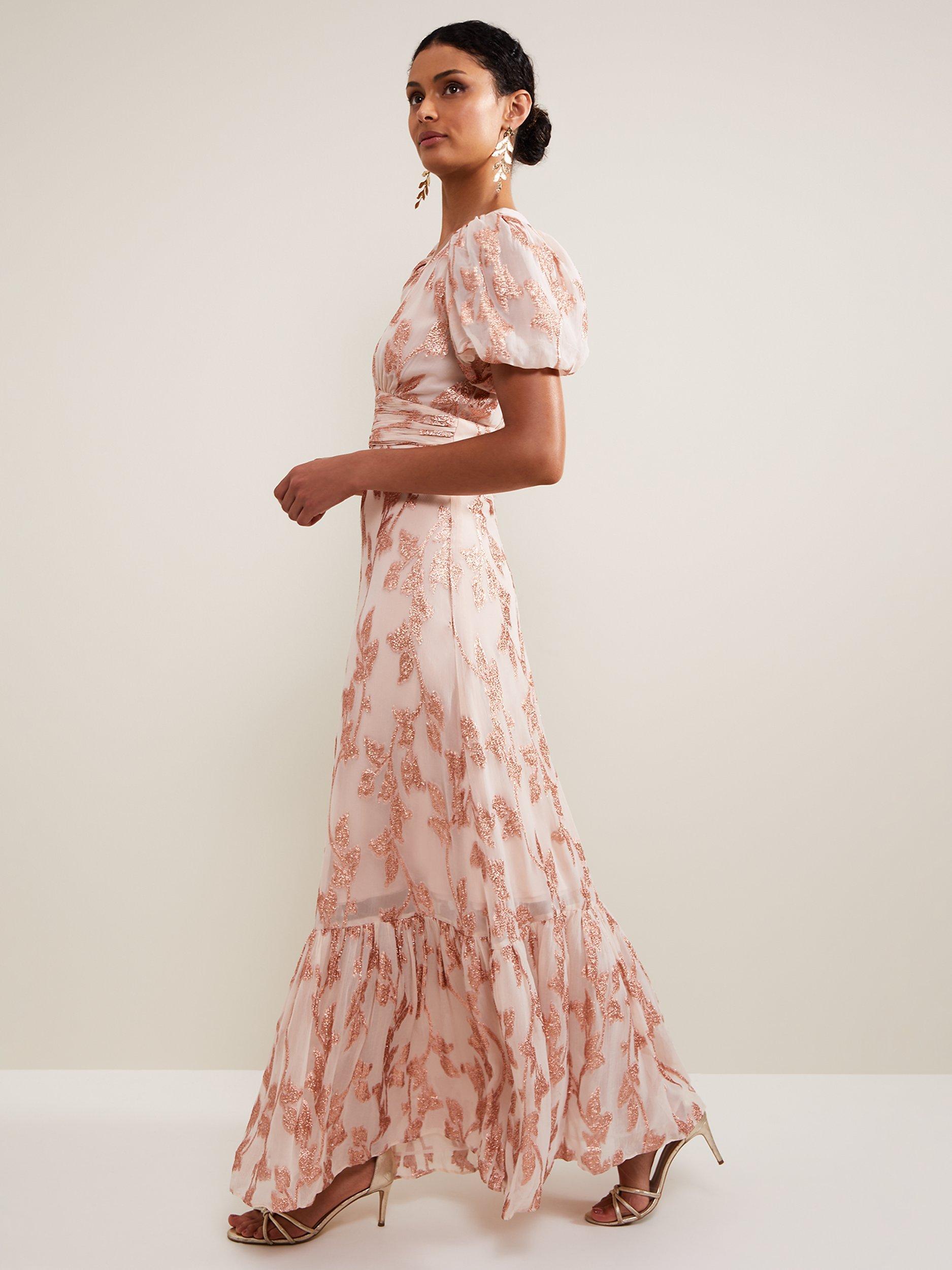 Phase Eight Genette Maxi Dress, Pale Pink