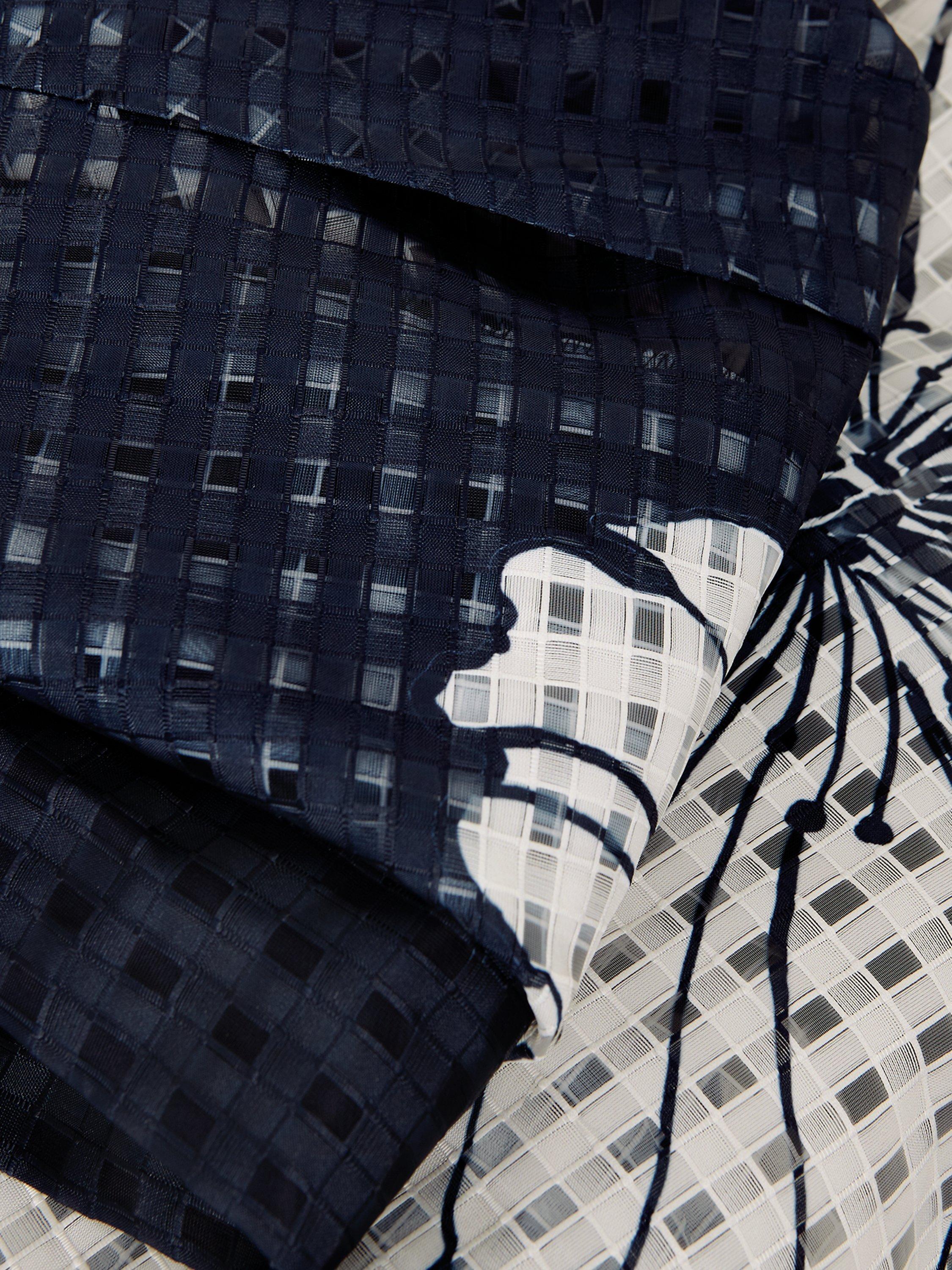 Product image 6 of 8, which shows Phase Eight Natalie Floral Midi Dress, Navy/Ivory, 12