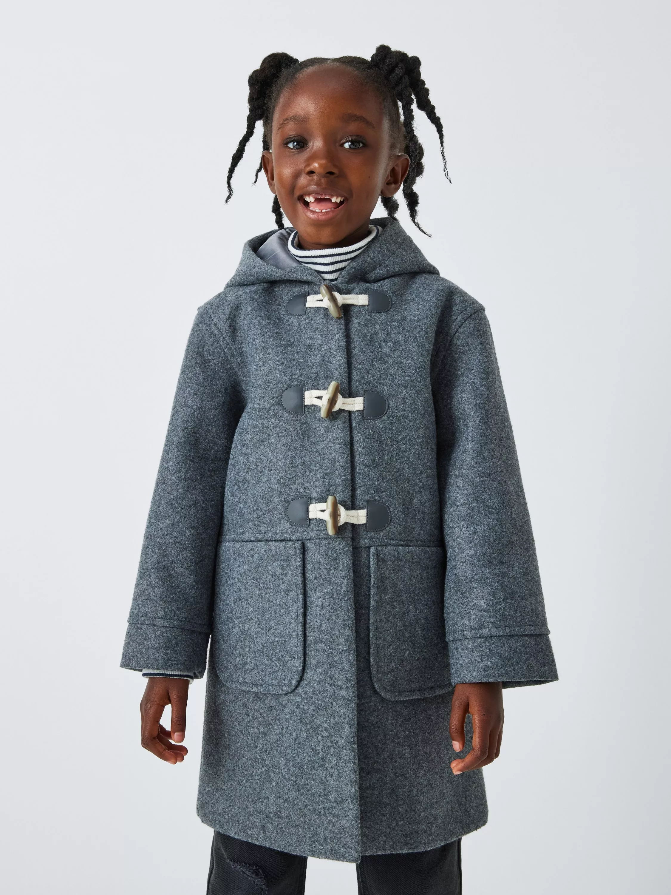 Boys grey duffle coat deals