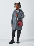 John Lewis Kids' Hooded Felt Duffle Coat, Grey