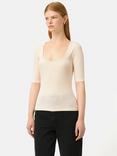 Jigsaw Scoop Neck Ribbed Top