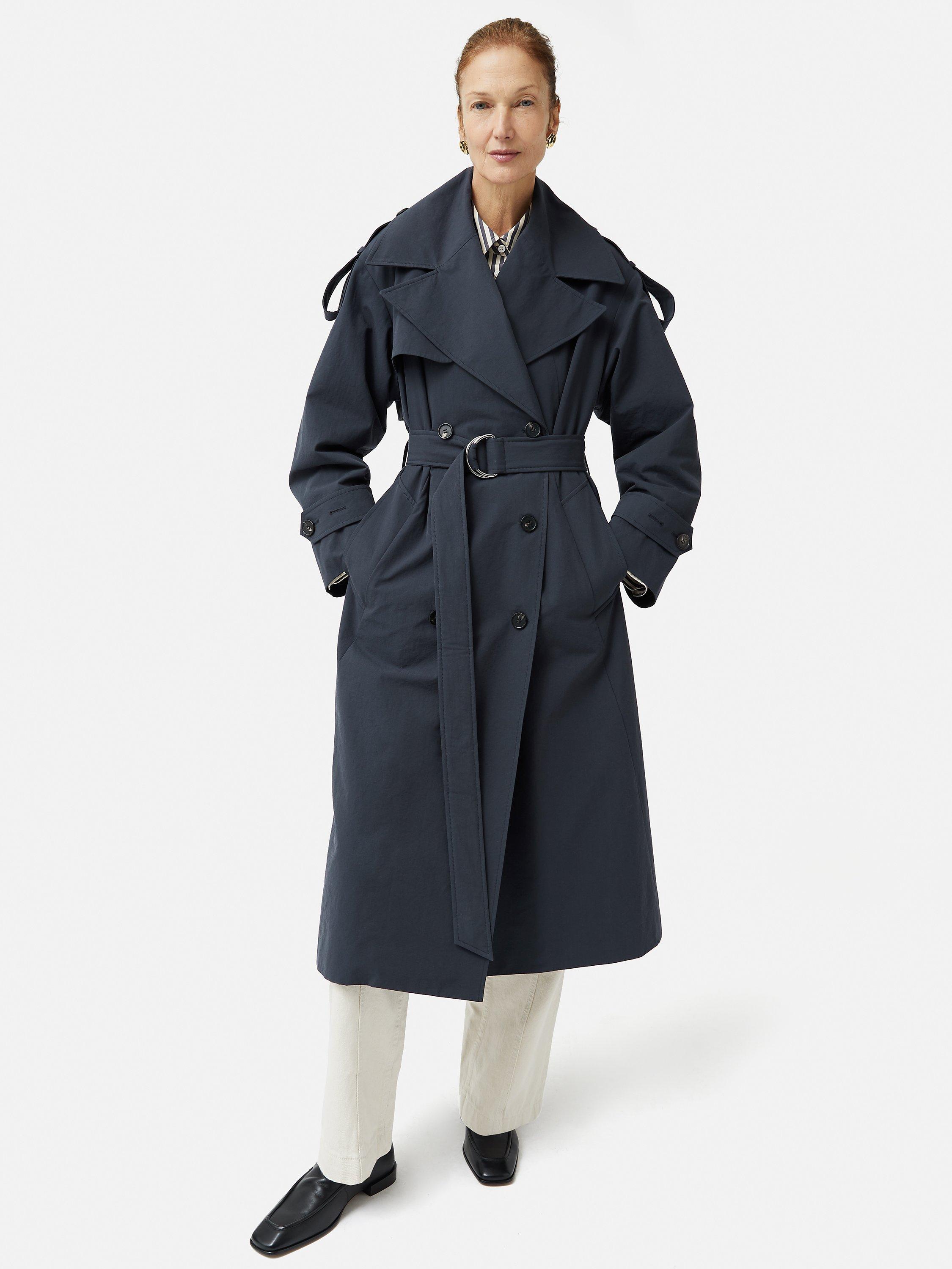Jigsaw navy coat sale