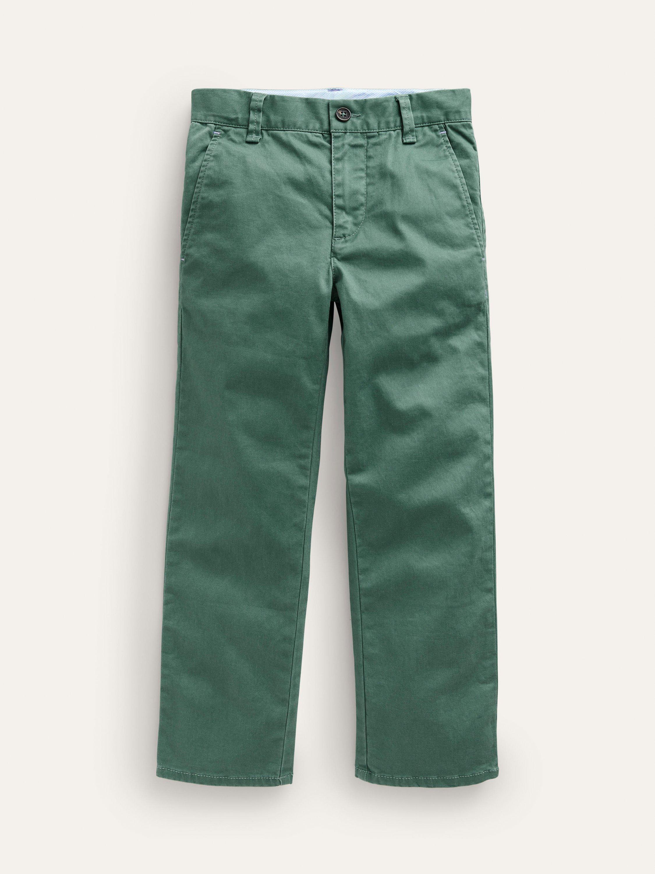 Mini Boden Kids' Classic Relax Fit Chinos, Spruce Green
