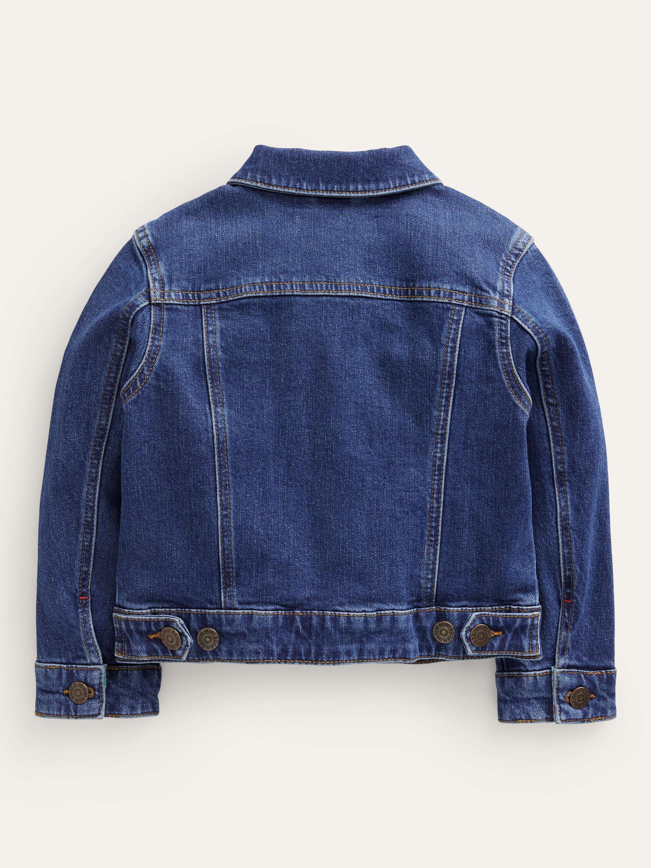 Mini Boden Kids Everyday Denim Jacket Mid Vintage