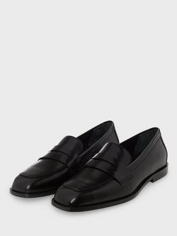 Hobbs Nina Leather Loafers, Black - view 2, Black