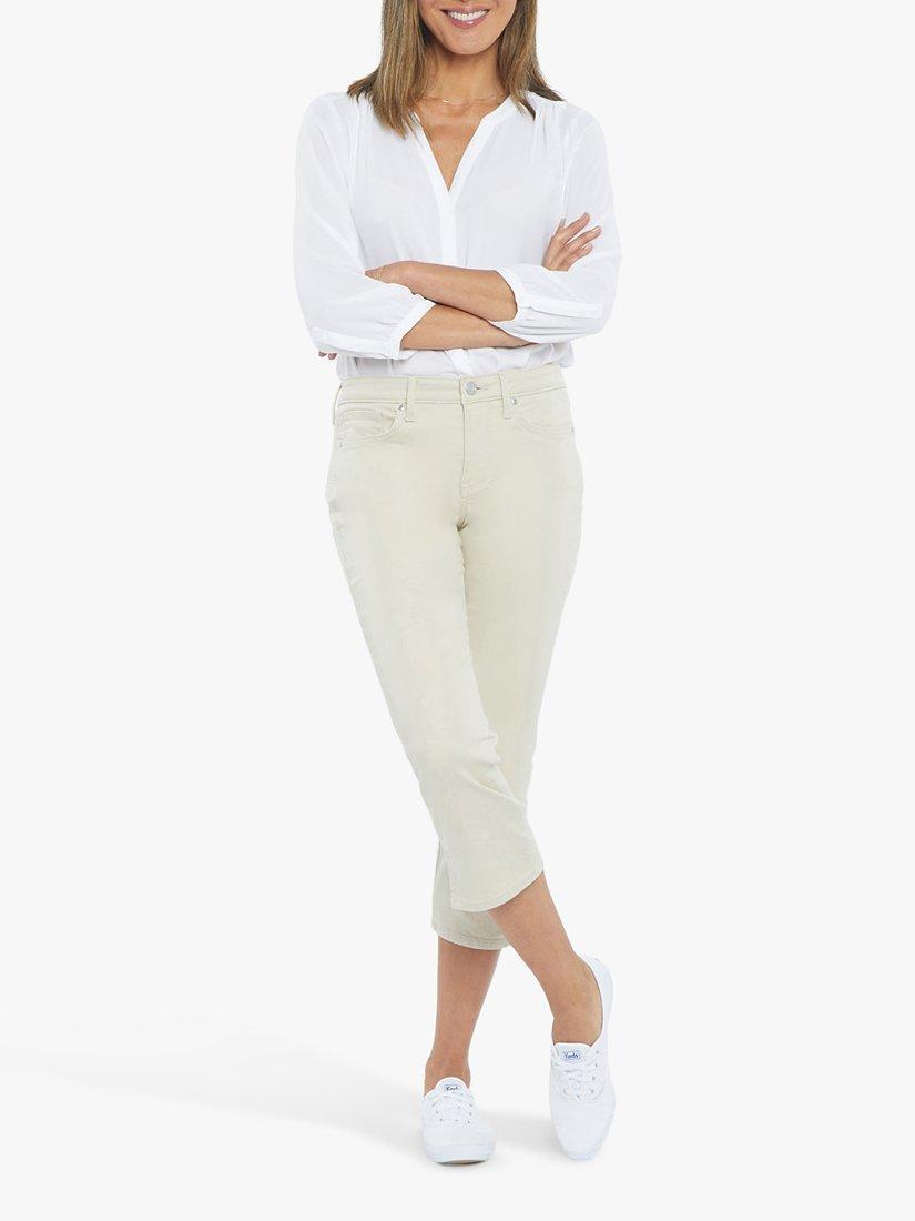 NYDJ Chloe Capri Cropped Jeans, Feather