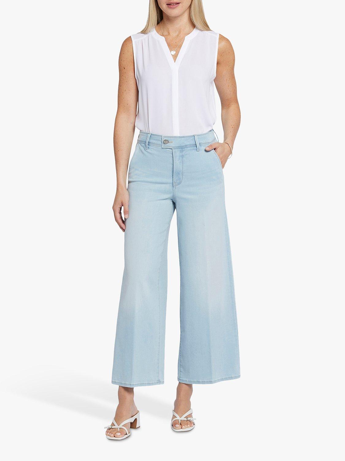 NYDJ Mona High Rise Wide Leg Ankle Jeans