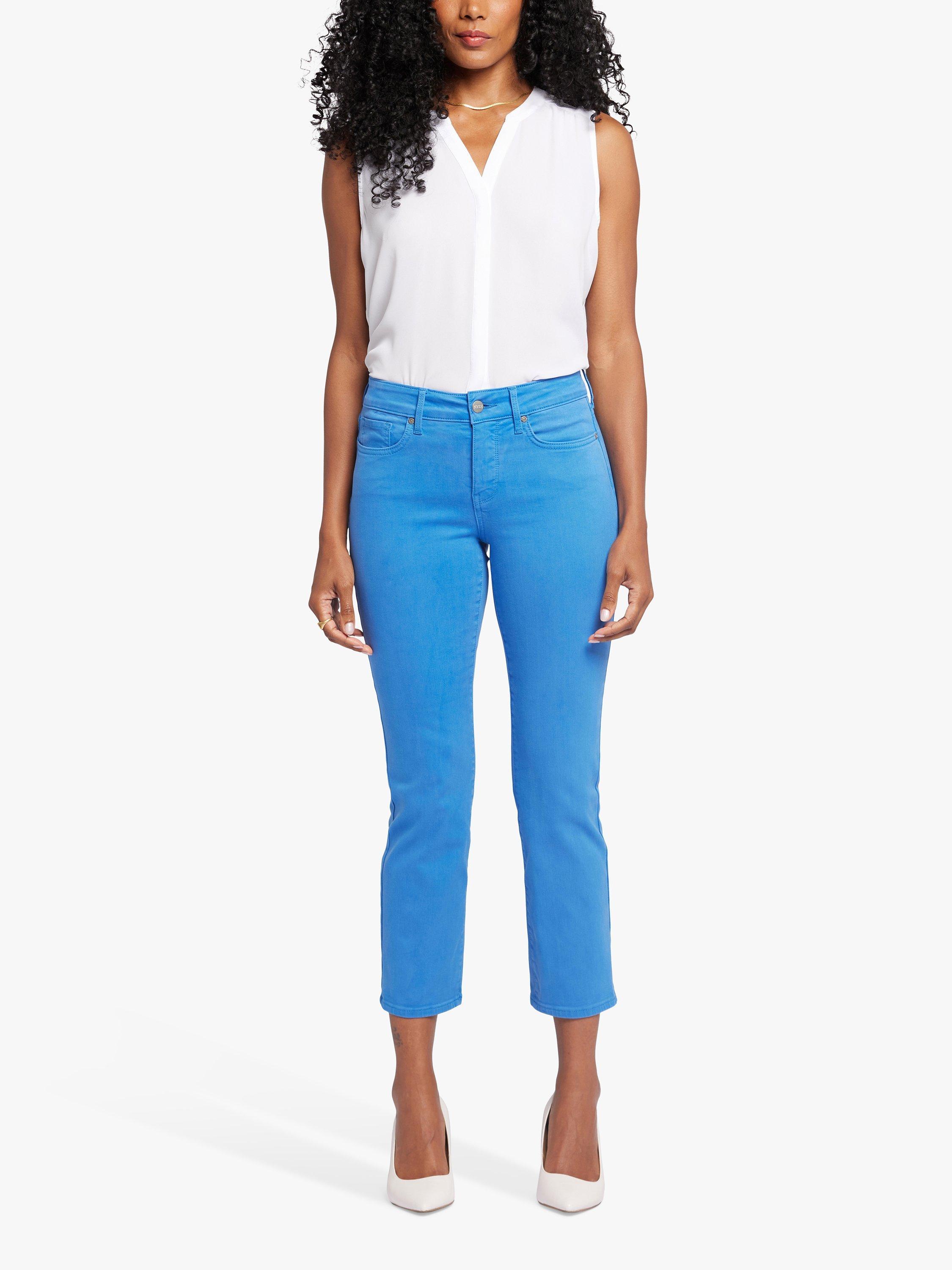 NYDJ Marilyn Straight Ankle Jeans, Greek Sea