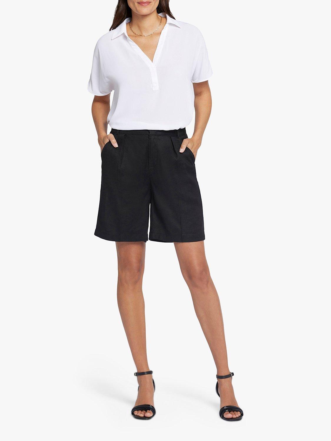 NYDJ Relaxed Stretch Linen Blend Shorts