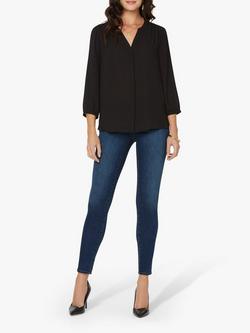 NYDJ Pintuck Blouse - view 2, Black