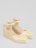 L.K.Bennett Marissa Leather Espadrilles, Gold