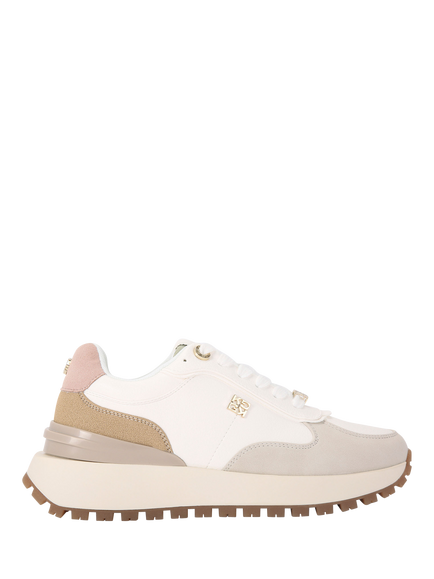 KG Kurt Geiger Louisa Lace Up Trainers, White/Multi