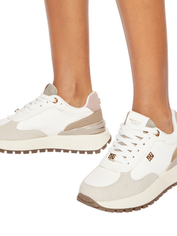 KG Kurt Geiger Louisa Lace Up Trainers - view 2, White/Multi