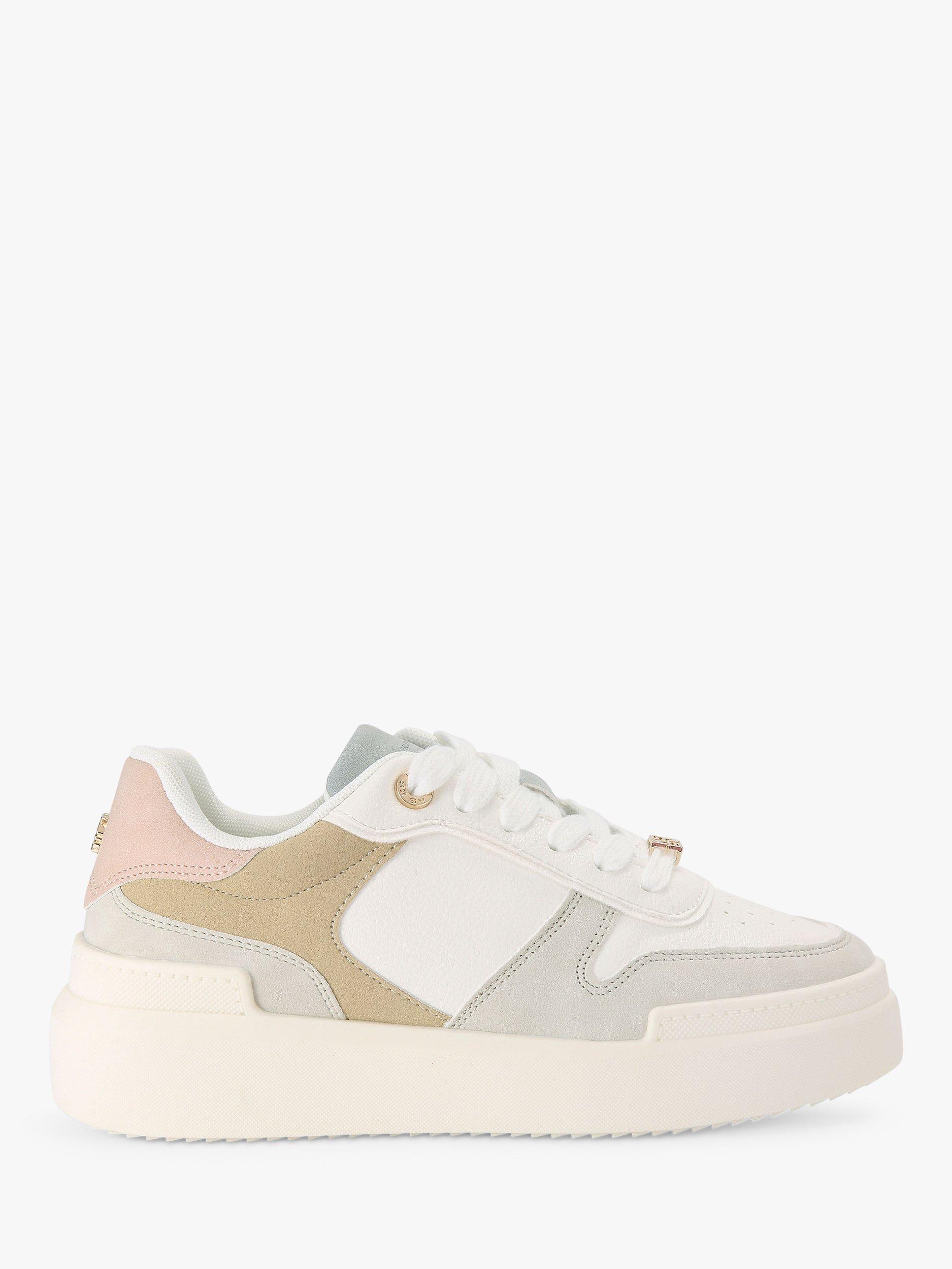 KG Kurt Geiger Luz Colour Block Lace Up Trainers, White/Multi