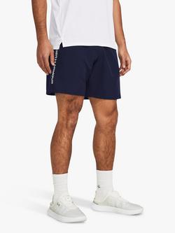 Under Armour Lightweight Woven Shorts, Black/White, Navy/White