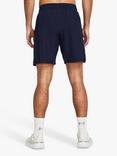Under Armour Lightweight Woven Shorts, Navy/White