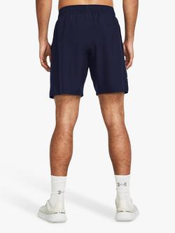 Under Armour Lightweight Woven Shorts, Black/White - view 2, Navy/White