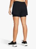 Under Armour Fly B 2 in 1 Shorts, Black/Reflective